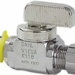 Cheapest ⌛ PureFlow® Crimp 1/2 x 3/8 in. Press x Compression Lever Handle Straight Supply Stop Valve in Chrome Plated 🎁