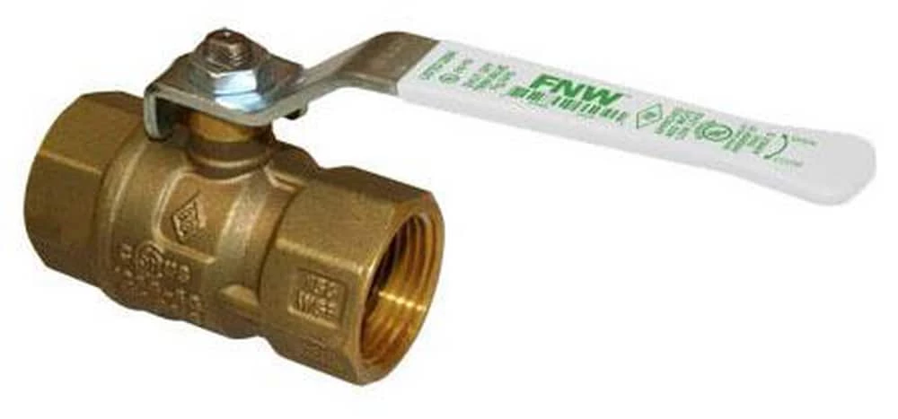 Hot Sale 🔔 FNW® Figure X415 4 in. Full Port 600 WOG Non-Shock Brass Ball Valve with Threaded NPT Ends 😍