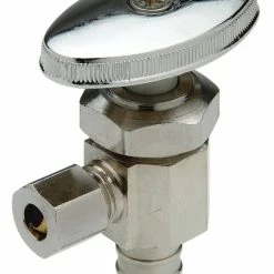 Cheap π Zurn PEX 1/2 x 1/4 in. F1807 x OD Compression Oval Handle Angle Supply Stop Valve in Chrome Plated π―