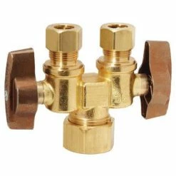Budget ⌛ BrassCraft KTCR1901DV Series 1/2 x 3/8 in. Compact Dual Shut-Off Valve ❤️