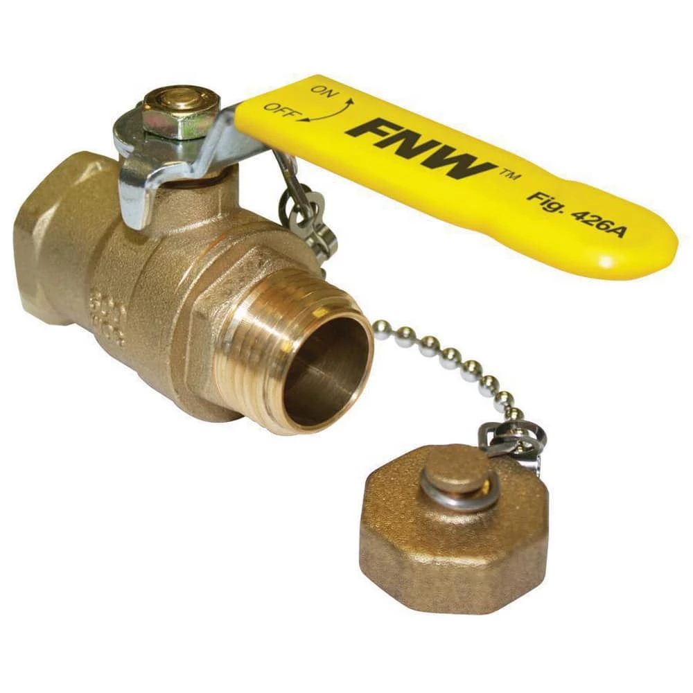 Discount ๐ FNWยฎ Figure 426A 1/2 x 3/4 in. Brass Full Port FPT x GHT 600# Ball Valve โค๏ธ