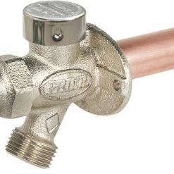 Best Sale 🧨 Prier Products P-164 Series 8-1/4 x 3/4 x 1/2 in. MIP x FIP Residential Quarter-Turn Anti-Siphon Wall Hydrant 🔔