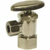 Outlet 👍 PROFLO® 200 Series 5/8 x 3/8 in. Angle Supply Stop Valve in Brushed Nickel ⭐
