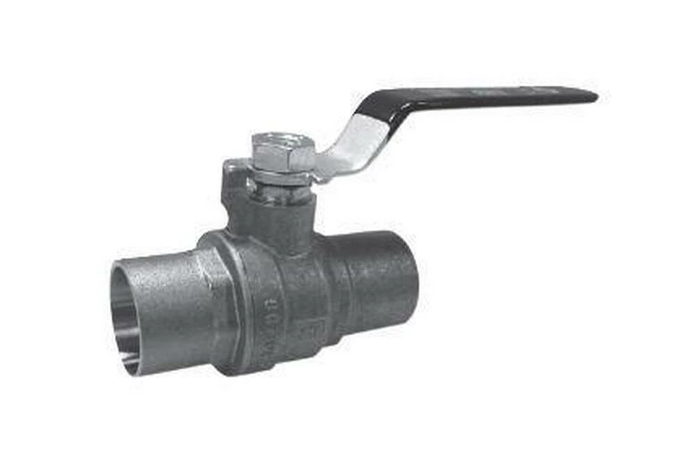 Cheap 🎉 Red-White Valve Figure 5595AB 1-1/2 in. Brass Full Port Solder 600# Ball Valve ⌛