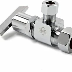 Best Pirce 🌟 McGuire Manufacturing 1/2 x 3/8 in. OD Tube Loose Key Angle Supply Stop Valve in Chrome Plated ✔️