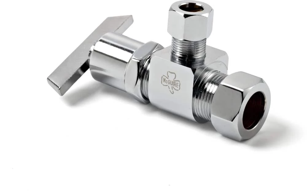 Best Pirce ๐ McGuire Manufacturing 1/2 x 3/8 in. OD Tube Loose Key Angle Supply Stop Valve in Chrome Plated โ๏ธ