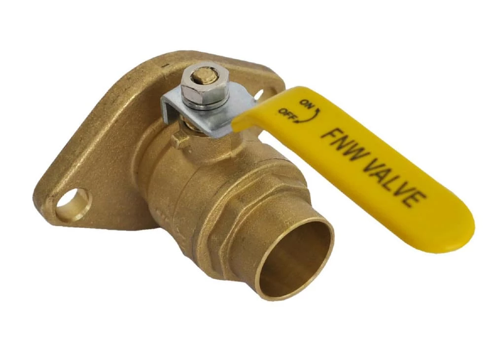 Deals 🥰 FNW® 1-1/2 in. DZR Brass Full Port Sweat Ball Valve ⌛