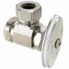 Buy 🥰 BrassCraft O3301 Series 1/2 in. FIPT x Slip Knurled Oval Handle Angle Supply Stop Valve in Chrome Plated 👍